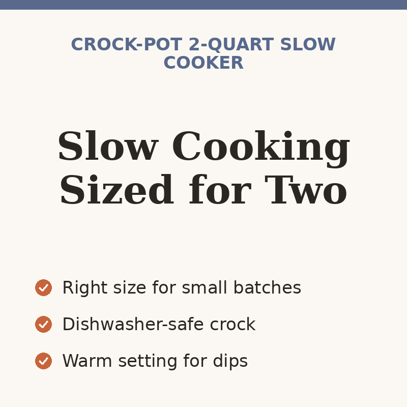 Crock-Pot 2-Quart Manual Slow Cooker