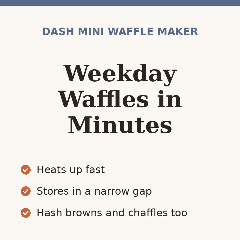 Dash Mini Waffle Maker, 4-Inch
