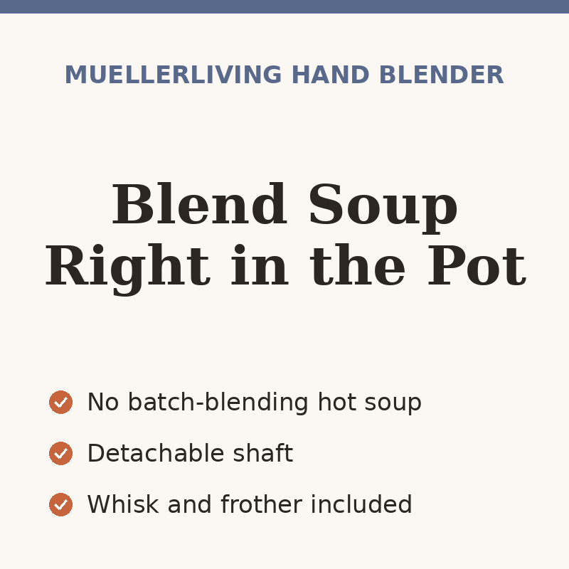 MuellerLiving Ultra-Stick Immersion Hand Blender