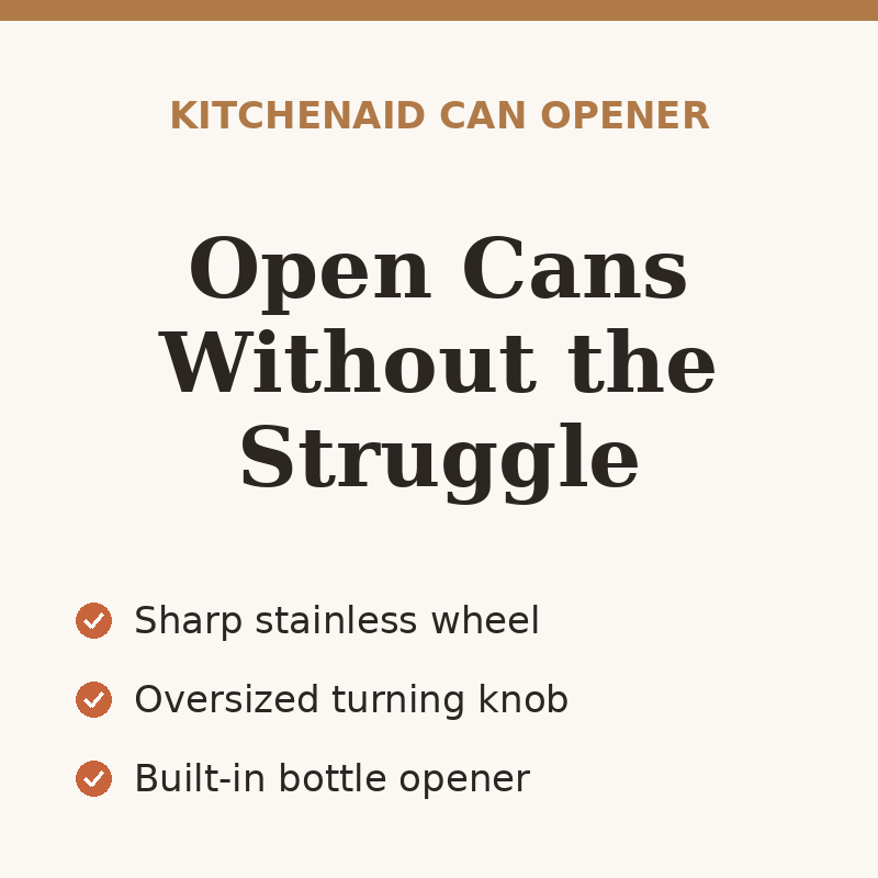 KitchenAid Classic Multifunction Can Opener with Bottle Opener